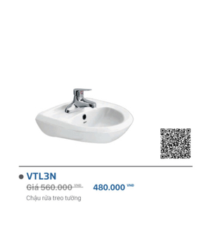 Lavabo Viglacera VTL3N