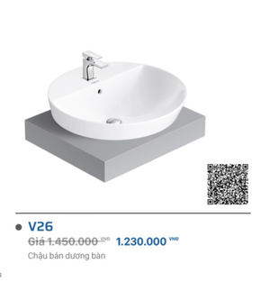 Lavabo Viglacera V26