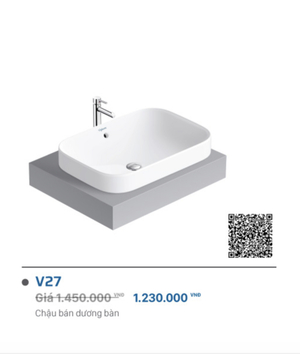 Lavabo Viglacera V27