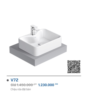 Lavabo Viglacera V72