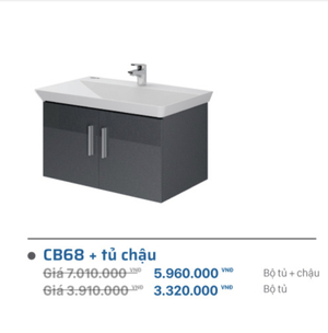 Lavabo + Tủ Viglacera CB68