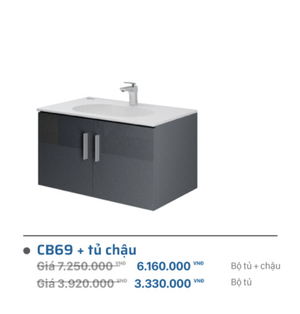 Lavabo + Tủ Viglacera CB69